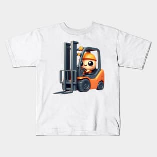 Cute Forklift Kids T-Shirt
